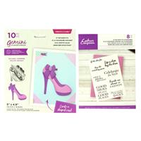 Gemini Shaped Card Base Dies  18PC Mini Collection - If The Shoe Fits