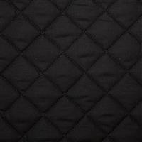 Black Quilted Polycotton Fabric 0.5m