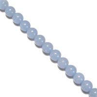 100cts Angelite Plain Rounds Approx 6mm,38cm Strand