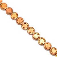 220cts Copper Haematite Crescent & Star Beads Approx 9mm, 38cm Strand
