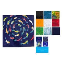 Delphine Brooks Navy Koi Pond Quilt Kit: Instructions, Fabric (3m), F8th & FQ Pack (5pcs)
