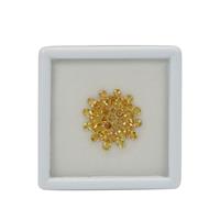 Marigold Flower includes 4.5cts Yellow Sapphire & Rio Golden Citrine 4x3 & 4.5x3.50 & 2.50mm