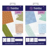 Threaders Quilting Stencils Mini Collection - Medallion & Teddy Bear - Special Price