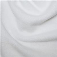 White Plain Antipil Fleece Fabric 0.5m