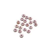 Precisoa Ornela Chalk White Pale Pink Table Cut Hawaiian Flower Beads, 14mm (20pk)