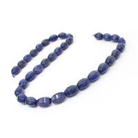 240cts Dyed Lapis Lazuli Six-side Rice Beads Approx 12x8mm, 38cm Strand