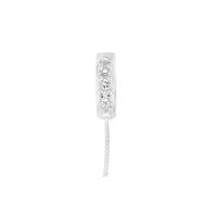 925 Sterling Silver 0.21cts White Topaz Encrusted Bail