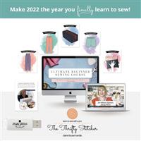 The Thrifty Stitchers Ultimate Beginners Sewing Course. USB & Exclusive Paper Patterns