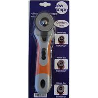 Sew Simple Rotary Cutter with Soft Grip 45mm 