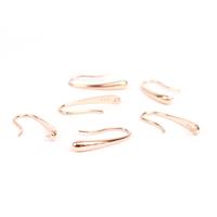 Rose Gold Plated 925 Sterling Silver Drop Earring with Loop Approx 22x3mm (3pairs)