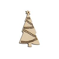 Gingerbread Cookies Christmas tree with approx.  40cm of 3mm red satin ribbon