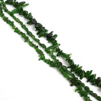 390cts Chrome Diopside Mix Shapes and sizes, 38cm strands (Set of 3)