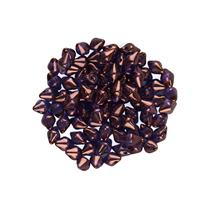 Spiky Button Beads - Crystal Lila Vega Lustre, 4.5x6.5mm (100pcs)