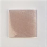 Rose Quartz Hand Carved Square Coasters Approx 91mm set of 4