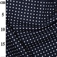Rose and Hubble Cotton Poplin Spots on Navy Fabric 0.5m