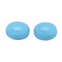 2.45cts Sleeping Beauty Turquoise 9x7mm Oval Pack of 2 (I)