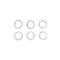 Silver Plated Copper Open Jump Rings ID Approx 4mm. (Approx 200pcs)