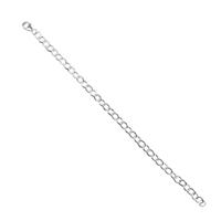 925 Sterling Silver Cable Chain Bracelet Approx 20cm, 1pc