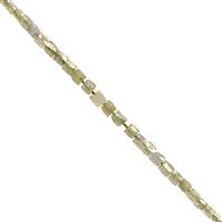 1.95cts Diamond Faceted Pipe Approx 1 to 1.5mm, 5cm Strand
