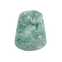 100cts Type A  Jadeite Carved Fenghuang Piece, Approx. 40x50mm