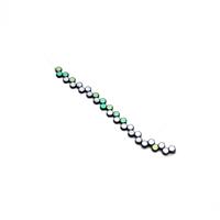 Glittery Matte Silver Honeycomb Beads, 6mm (30pcs)