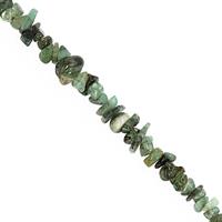 290cts Emerald Bead Nugget Approx 2x1.5 to 10x3mm, 100inch Strand