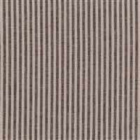 Shabby Chic Brown Stripes Cotton Linen Fabric 0.5m