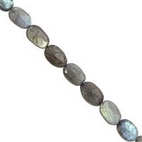 75cts Labradorite Graduated Faceted Oval Approx 9.5x7 to 14x10mm, 24cm Strand with Spacers