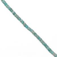 230cts Amazonite Fancy Rondelle Approx 5x8mm, 38cm 