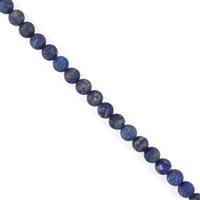 220cts Lapis Lazuli Matt Finish Frosted Rounds Approx 8-9mm, 38cm Strand