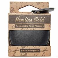 Hemline Gold Retractable Tape Measure 150cm