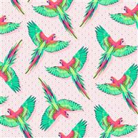 Tula Pink Daydreamer Macaw Ya Later Dragonfruit Fabric 0.5m