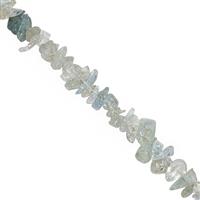 390cts Aquamarine Bead Nugget Approx 3x2 to 10x3mm, 100inch Strand