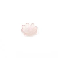 5cts Rose Quartz Fancy Carved Flower Bead Approx 15mm (1pcs)