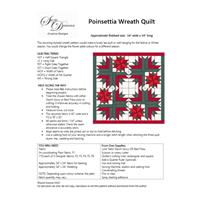 Suzie Duncan's Poinsettia Wreath Wall Hanging Instructions