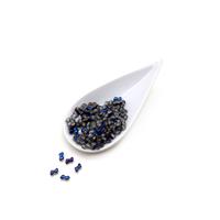 Czech Zorro Beads- Crystal Blue Flare, 5x6mm (100pcs)