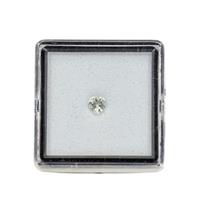 0.20cts White Topaz Brilliant Heart Approx 4mm 