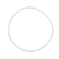 Silver Plated Base Metal Bracelet, Approx 4mm, 