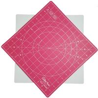 Square Locking Rotating Cutting Mat Pink 12" x 12"