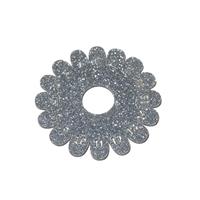Silver Glitter Acrylic Knotting Flower with 16 Slots