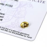 0.8cts Xia Heliodor 8x6mm Oval  (I)
