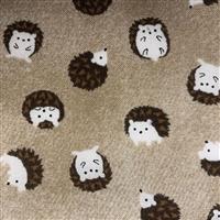 Hedgehogs On Fawn Fabric 0.5m - exclusive
