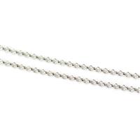 925 Sterling Silver Rolo Chain, 1m
