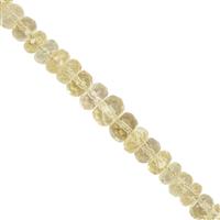 35cts Scapolite Faceted Rondelle Bead Approx 3 to 6mm, 20cm Strand