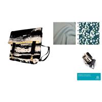 Teal Patterned & Duckegg Newbold Rucksack Kit - Instructions & Fabric (1m)