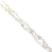320cts White Moonstone Nuggets Approx 5x6 - 6x10mm, 60" Endless Necklace