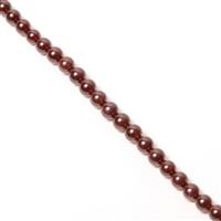 240cts Star Garnet Plain Rounds Approx 7 to 8mm, 38cm Strand