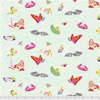 Tula Pink Curiouser And Curiouser in Sea of Tears Wonder Fabric 0.5m