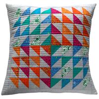 Sewmotion Sun Prints Large FPP Flying Home Cushion Kit: Pattern, Template & Fabrics. 24" x 24"