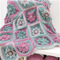 Marriner Crochet Flower Garden Throw Pattern